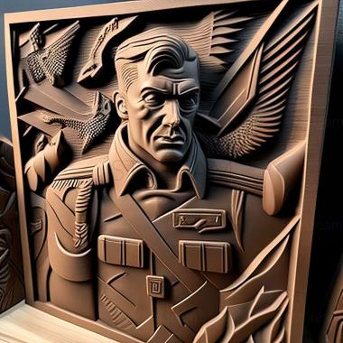 3D модель Игра Вражеская территория Wolfenstein (STL)